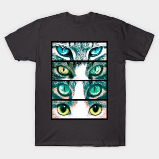 Collage of cat eyes T-Shirt